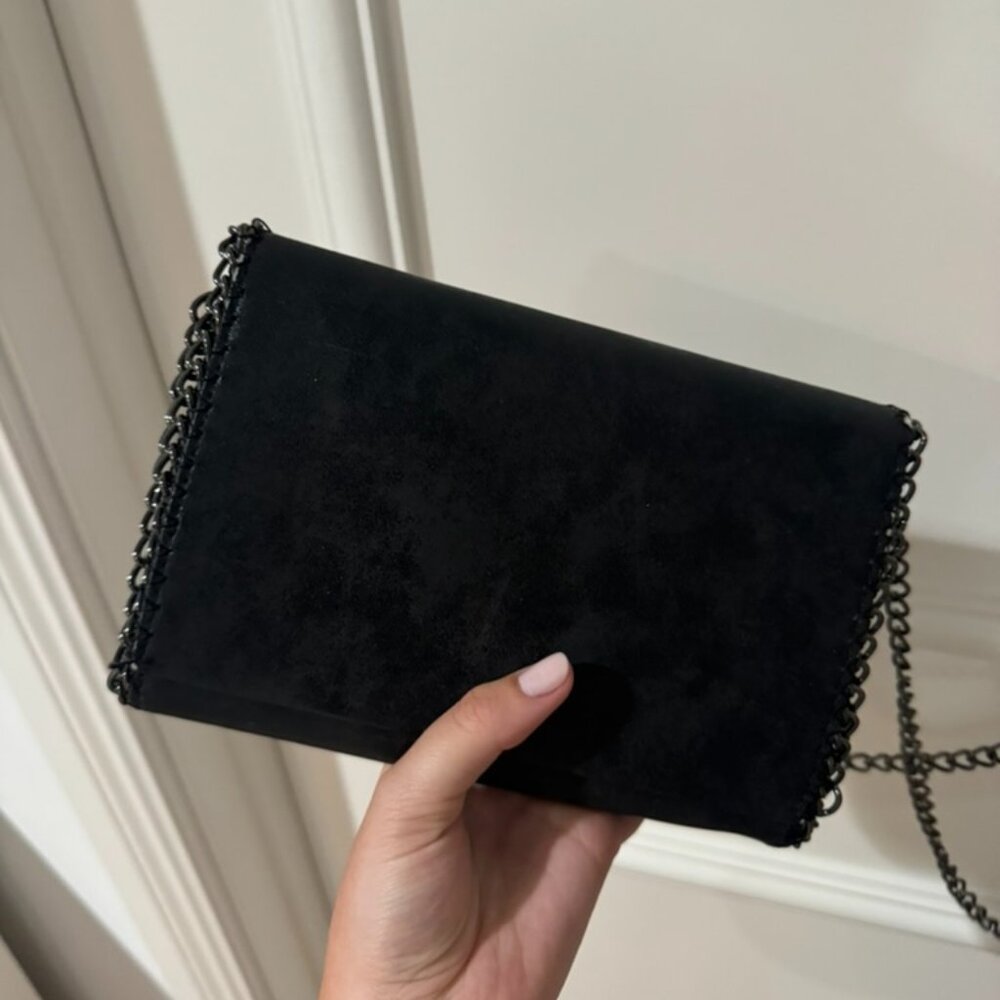 Dark Metal Black Crossbody Bag